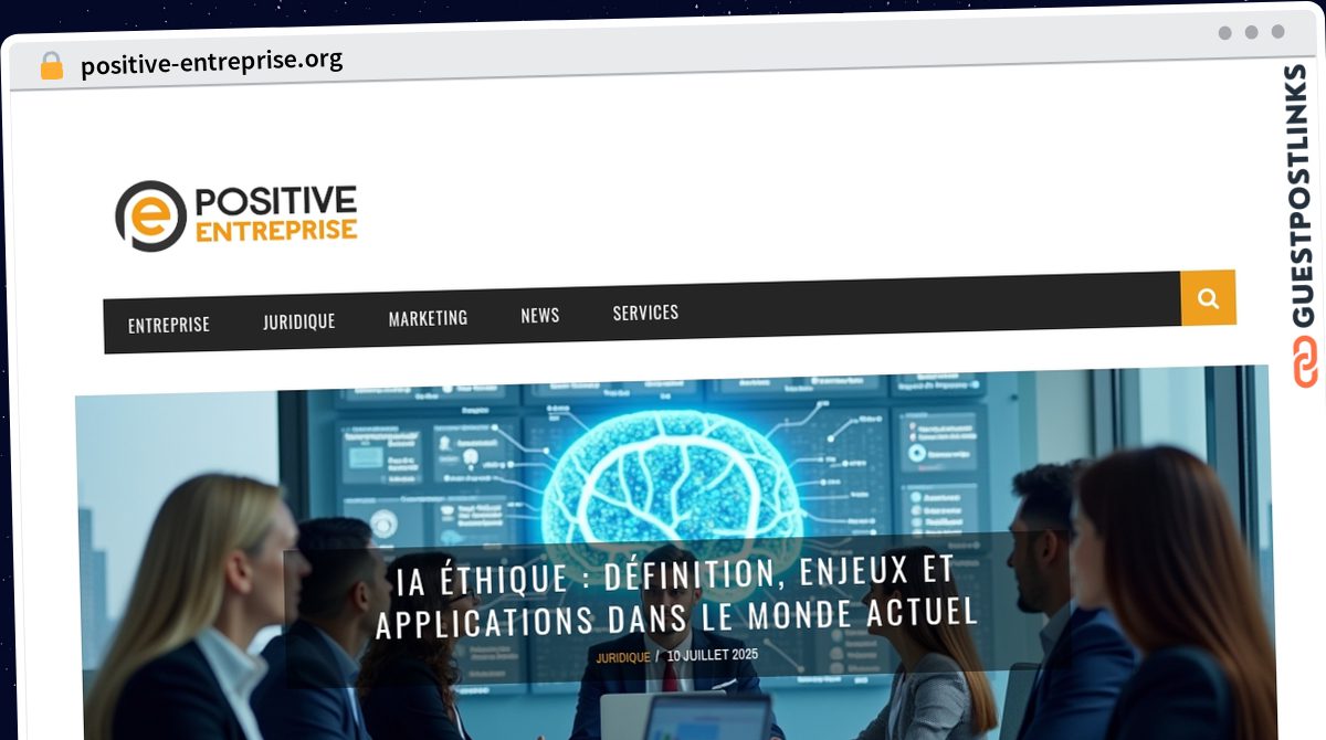 Publish Guest Post on positive-entreprise.org