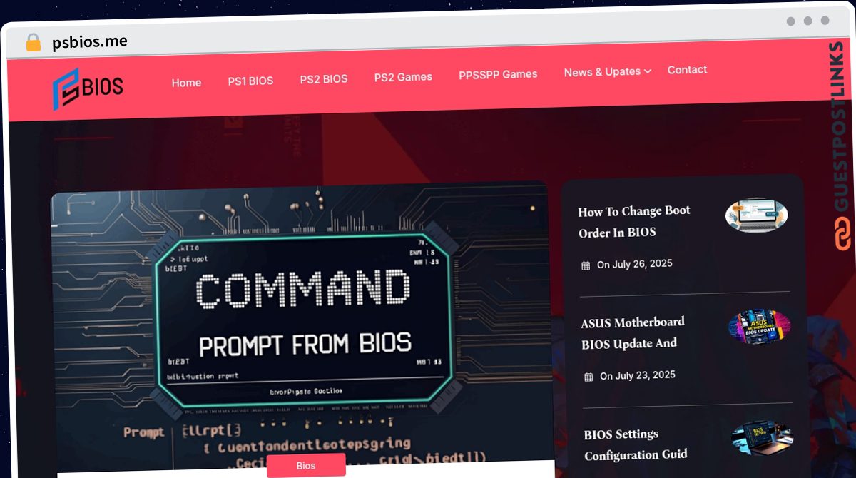 Publish Guest Post on psbios.me