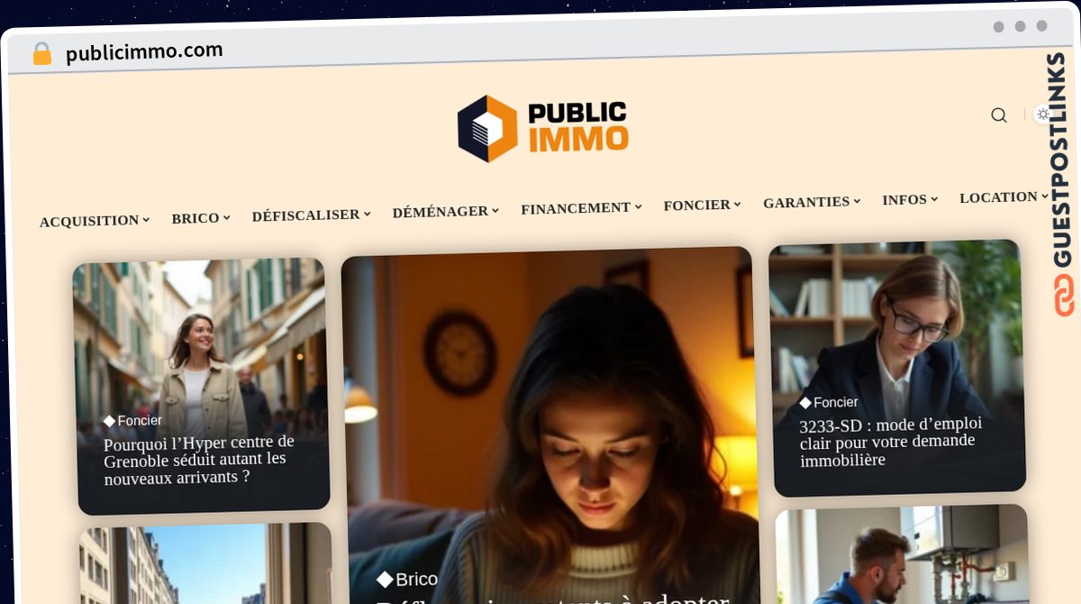 Publish Guest Post on publicimmo.com