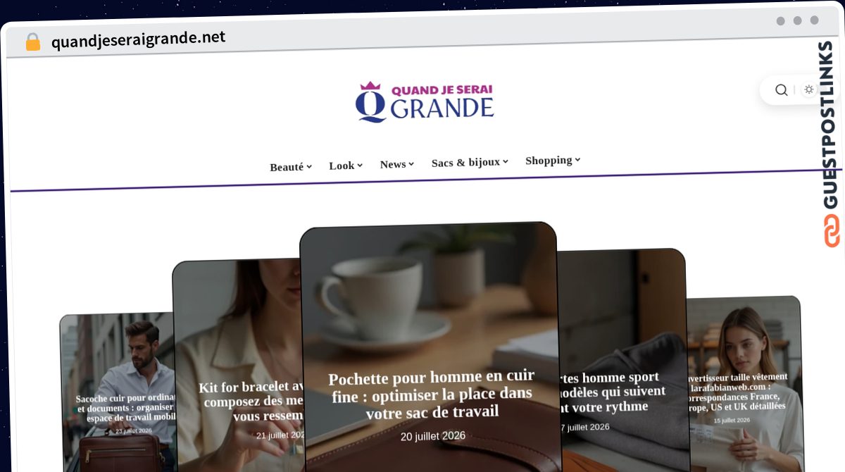 Publish Guest Post on quandjeseraigrande.net