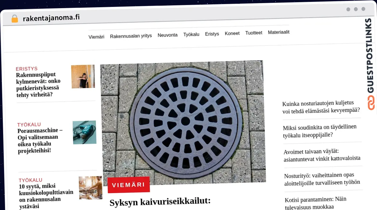 Publish Guest Post on rakentajanoma.fi