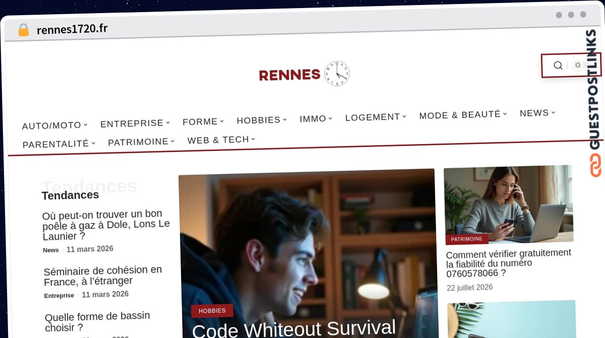 Publish Guest Post on rennes1720.fr