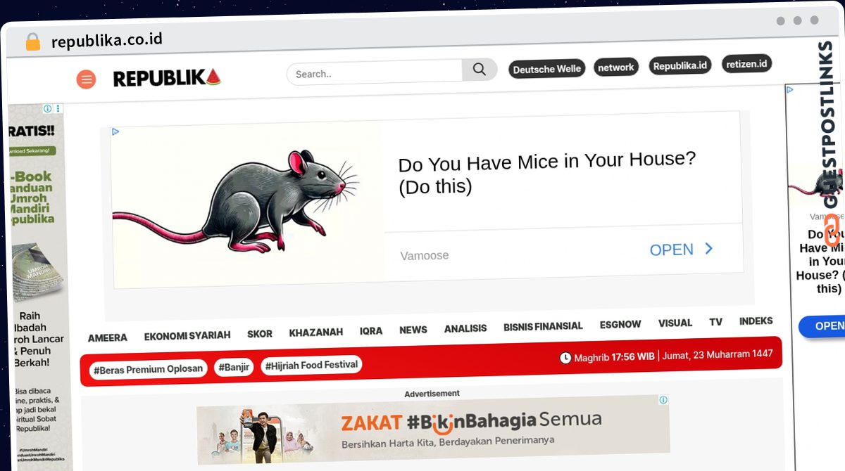 Publish Guest Post on republika.co.id
