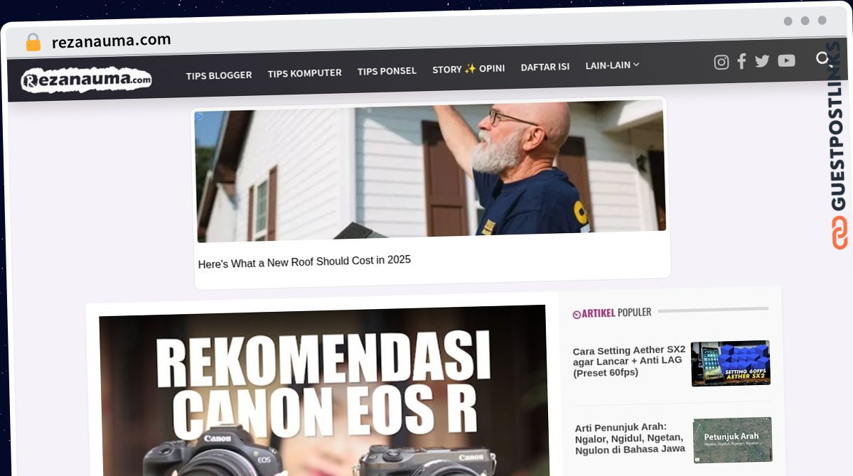 Publish Guest Post on rezanauma.com