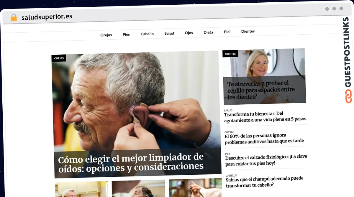 Publish Guest Post on saludsuperior.es