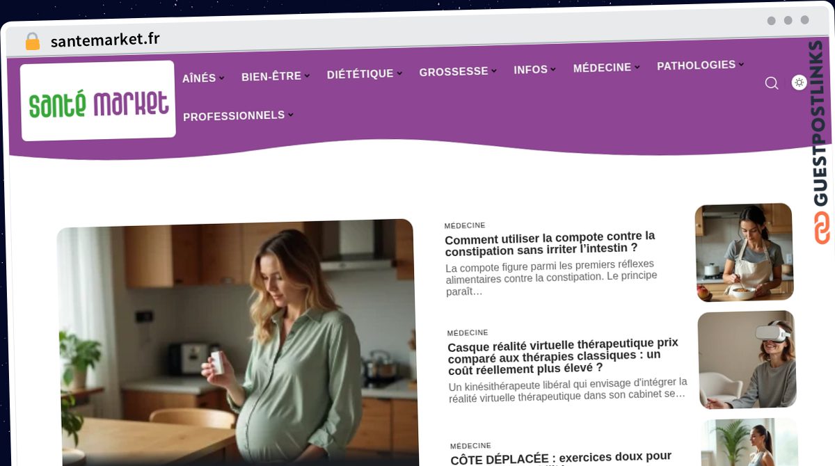 Publish Guest Post on santemarket.fr