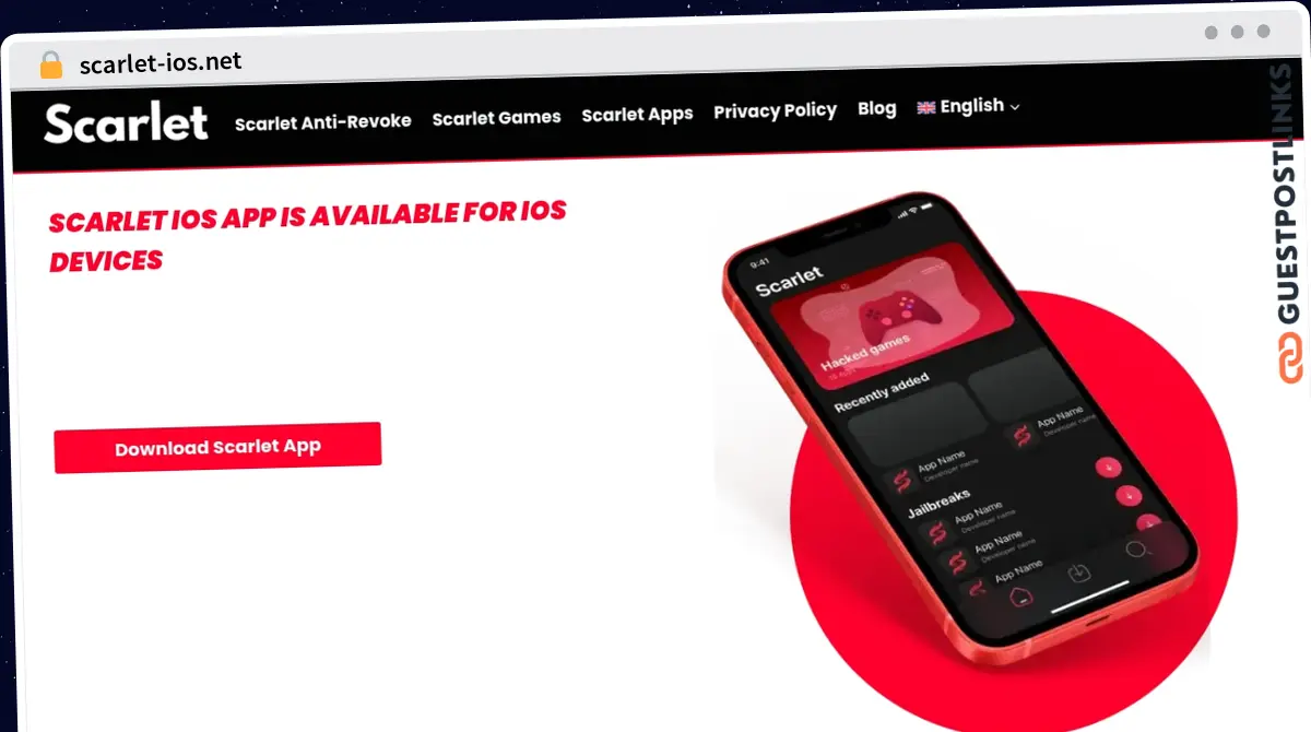 Publish Guest Post on scarlet-ios.net