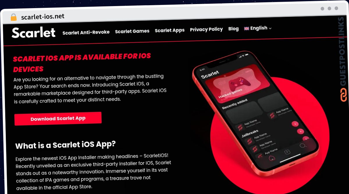 Publish Guest Post on scarlet-ios.net