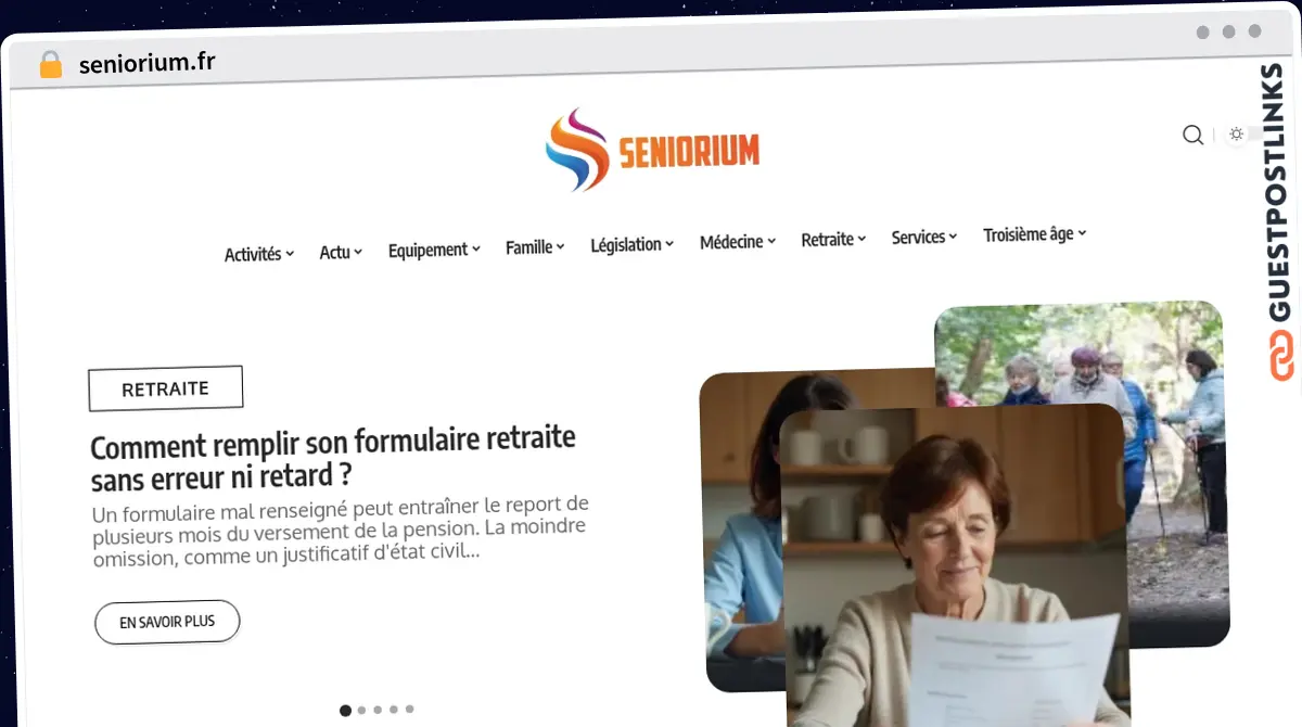 Publish Guest Post on seniorium.fr