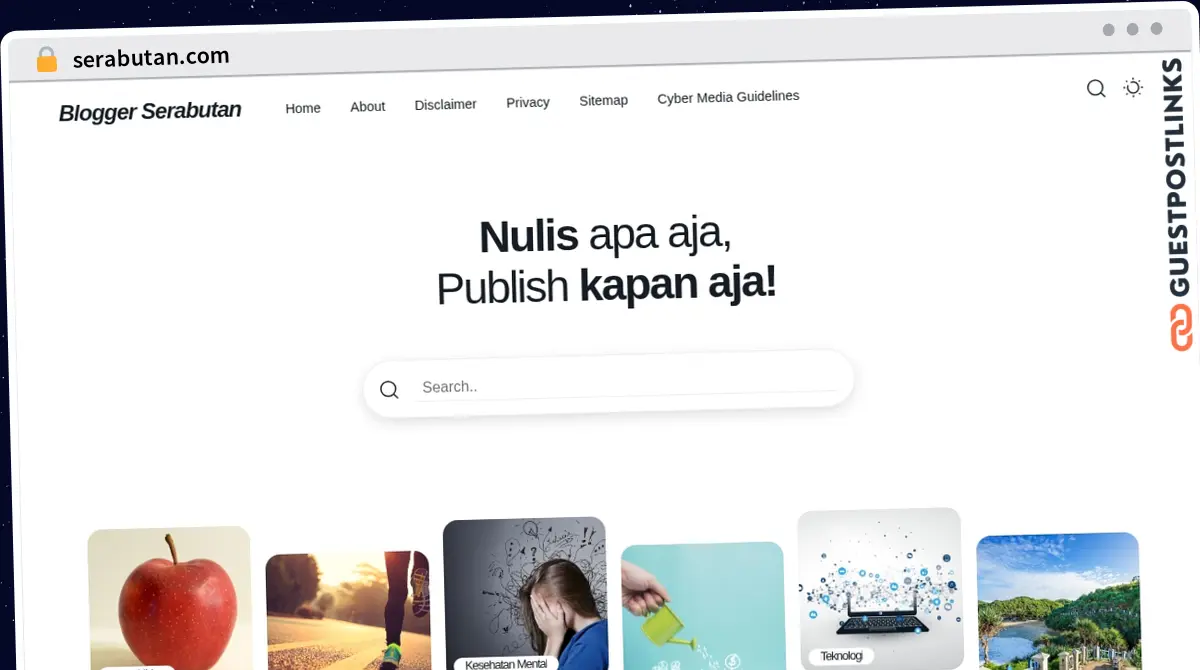 Publish Guest Post on serabutan.com