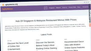 Publish Guest Post on sgmymenus.org