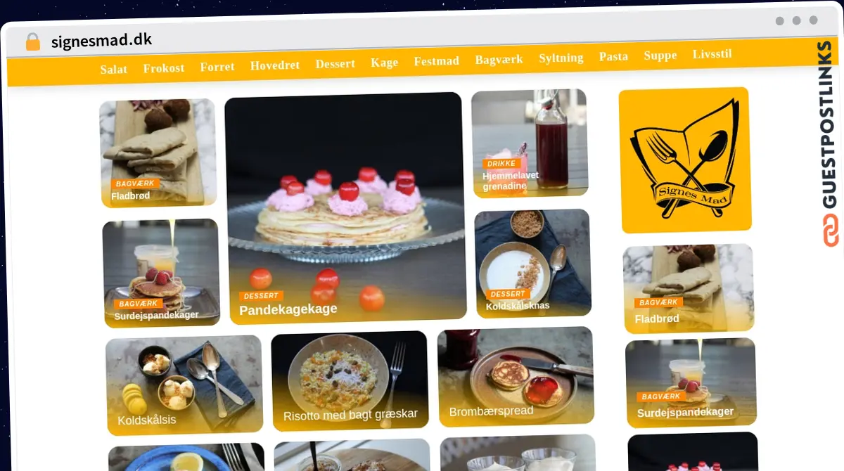 Publish Guest Post on signesmad.dk