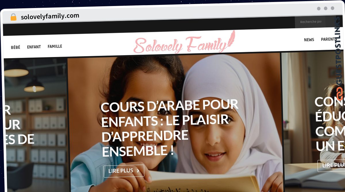 Publish Guest Post on solovelyfamily.com