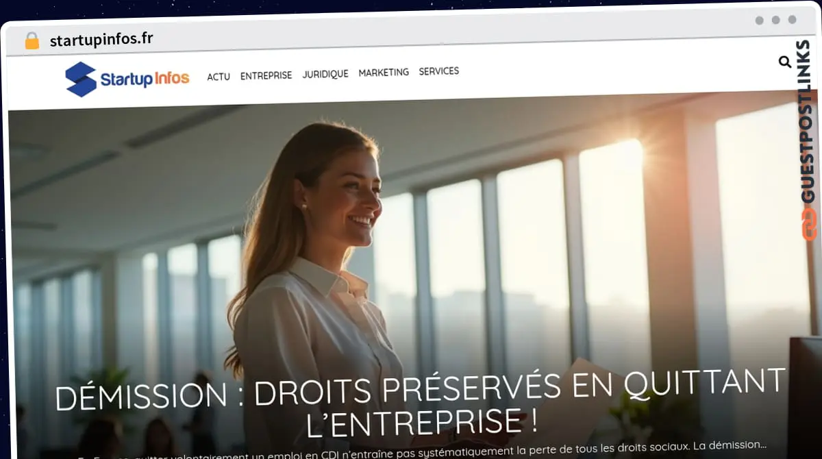Publish Guest Post on startupinfos.fr