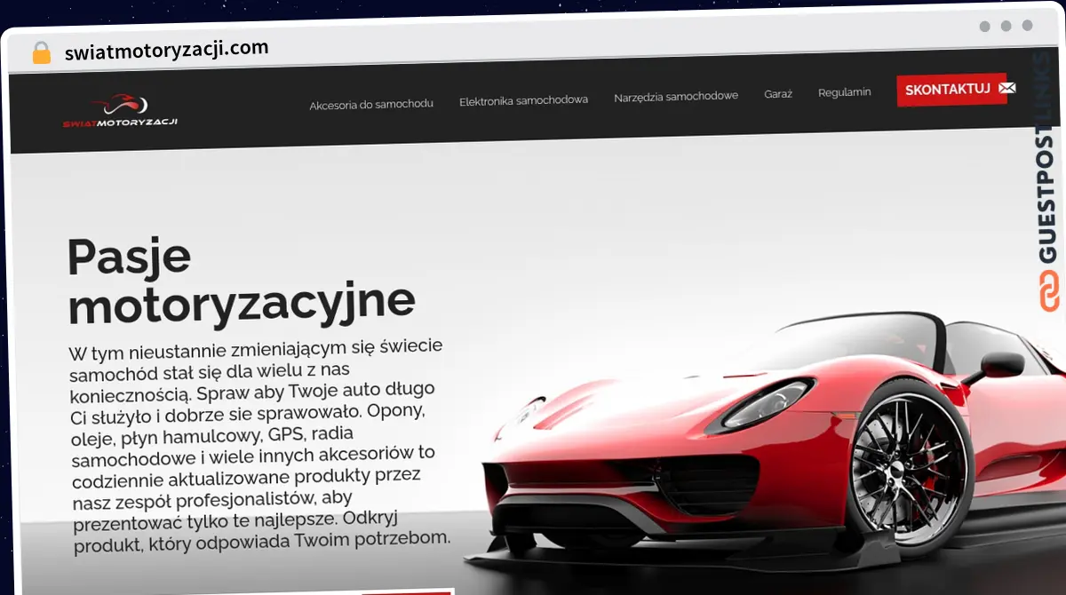 Publish Guest Post on swiatmotoryzacji.com