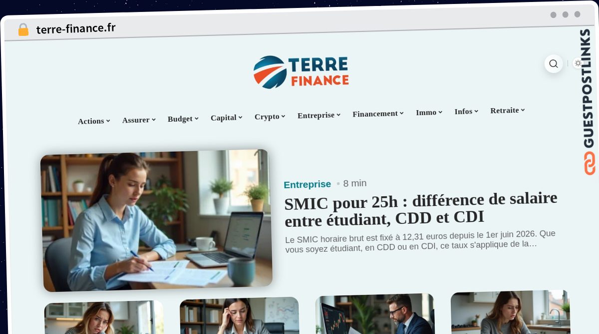 Publish Guest Post on terre-finance.fr
