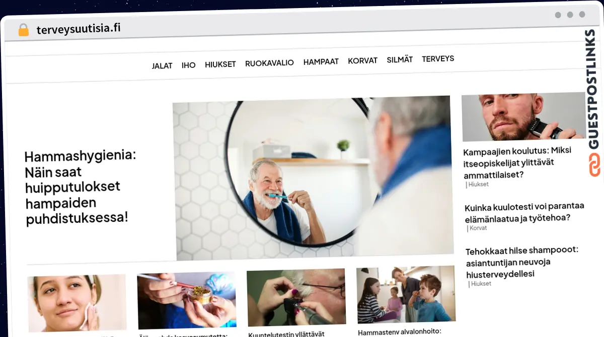 Publish Guest Post on terveysuutisia.fi