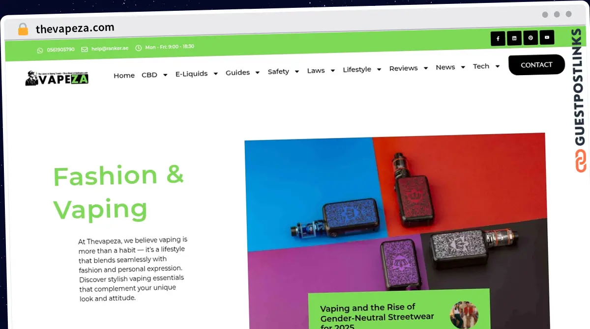 Publish Guest Post on thevapeza.com