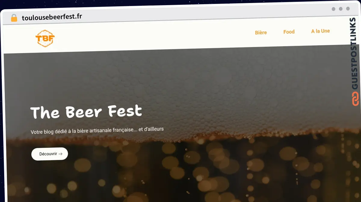 Publish Guest Post on toulousebeerfest.fr