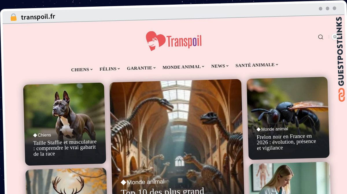 Publish Guest Post on transpoil.fr