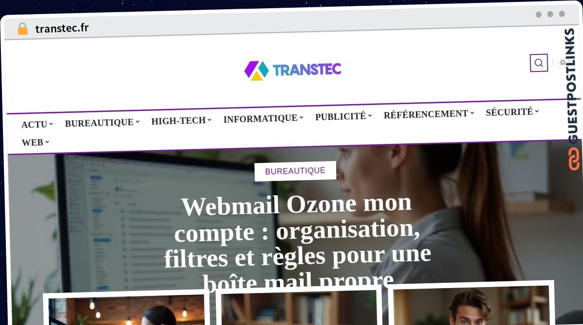 Publish Guest Post on transtec.fr