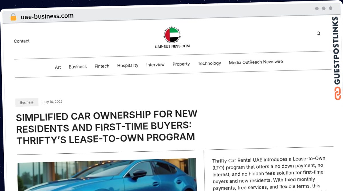 Publish Guest Post on uae-business.com