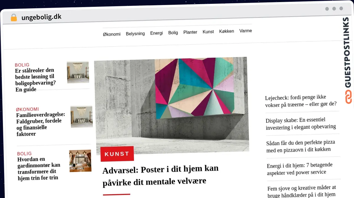 Publish Guest Post on ungebolig.dk
