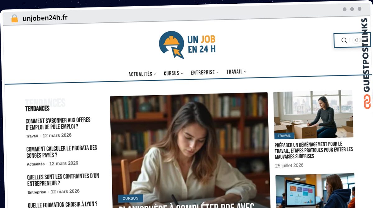 Publish Guest Post on unjoben24h.fr