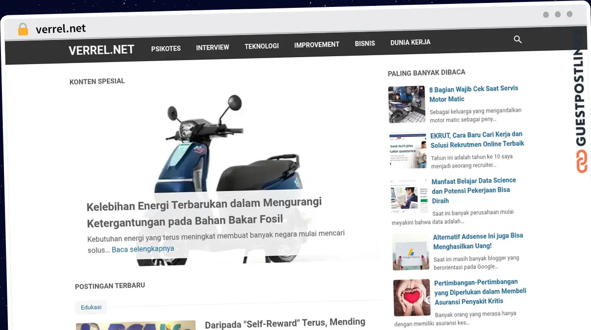 Publish Guest Post on verrel.net