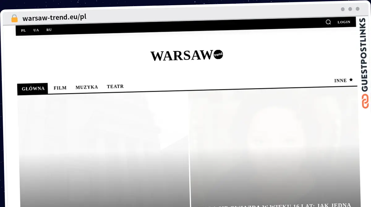 Publish Guest Post on warsaw-trend.eu/pl