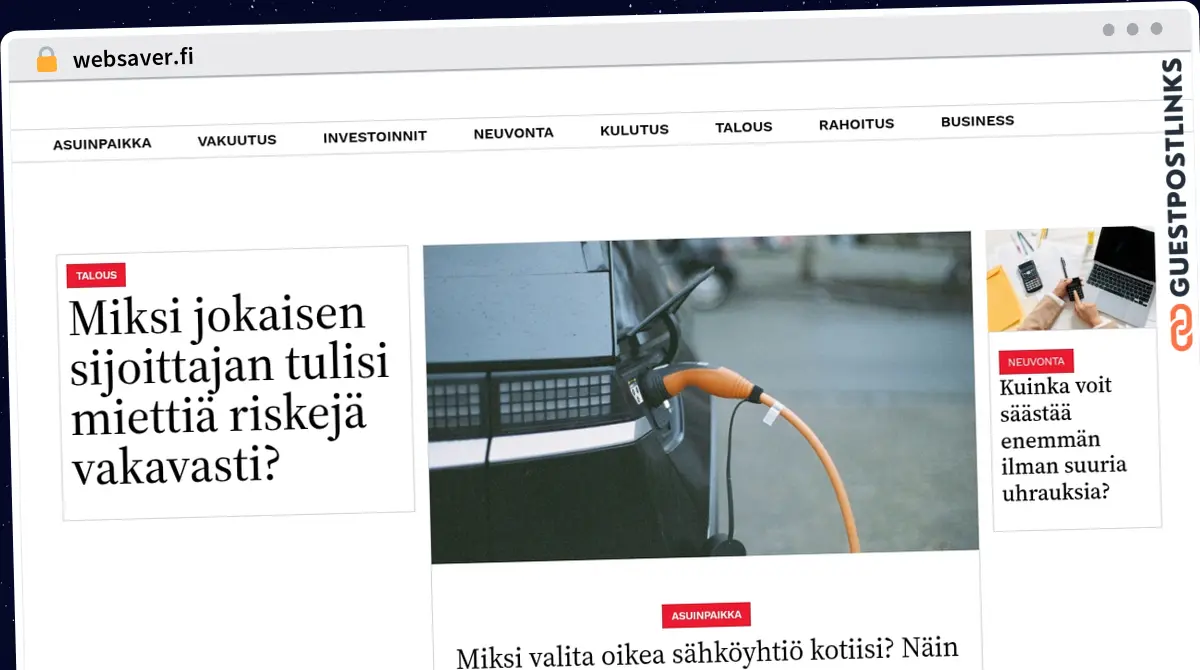 Publish Guest Post on websaver.fi