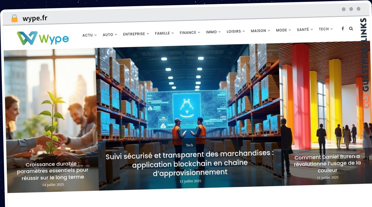 Publish Guest Post on wype.fr