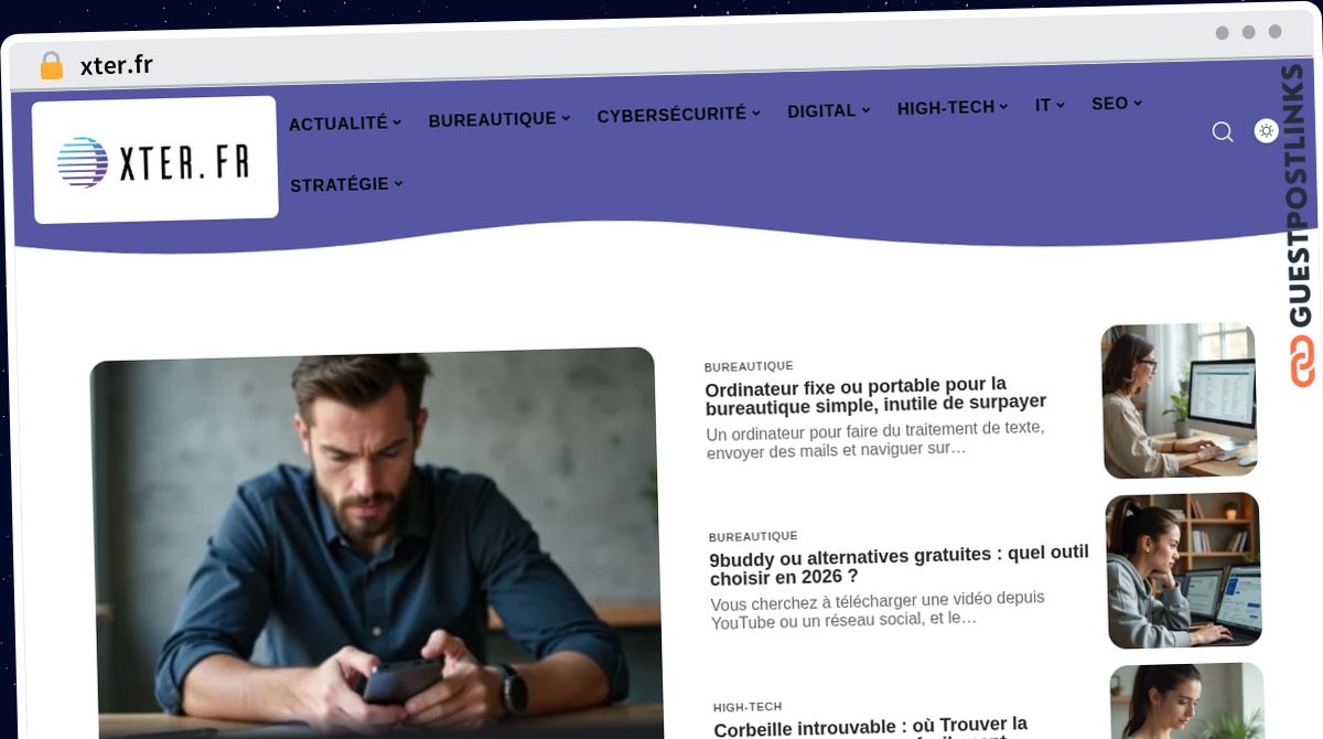 Publish Guest Post on xter.fr