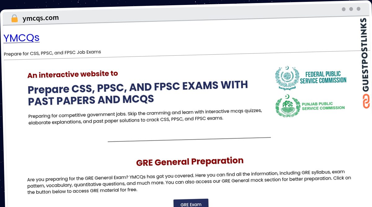 Publish Guest Post on ymcqs.com