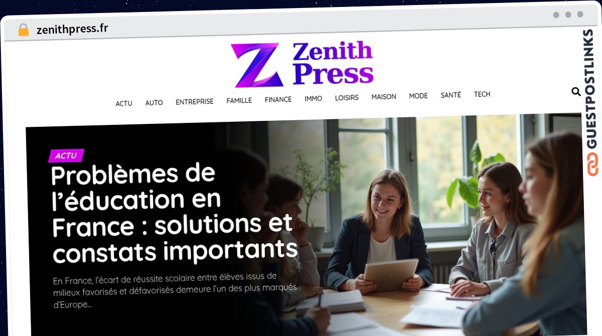 Publish Guest Post on zenithpress.fr