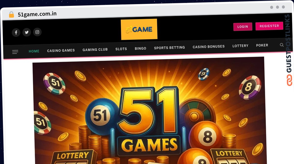 Publish Guest Post on 51game.com.in