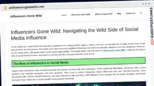 Publish Guest Post on ainfluencersgonewild.com
