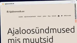 Publish Guest Post on ajalooveeb.ee