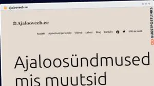 Publish Guest Post on ajalooveeb.ee