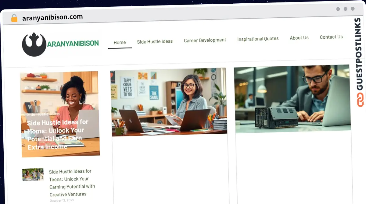 Publish Guest Post on aranyanibison.com