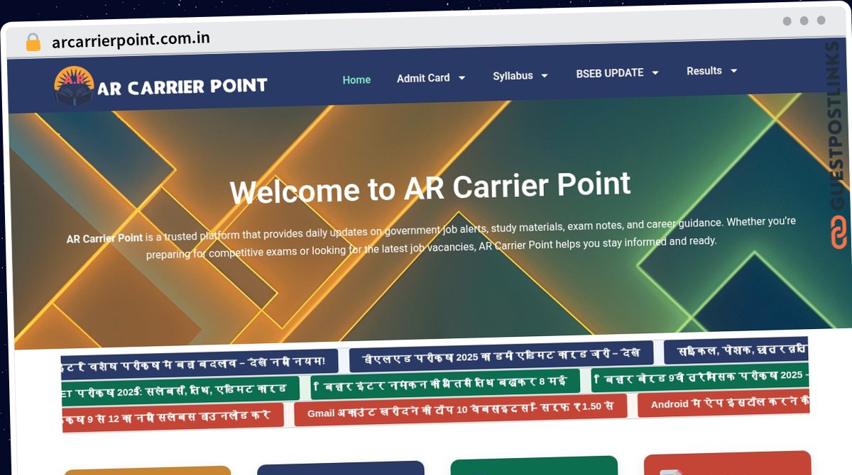 Publish Guest Post on arcarrierpoint.com.in
