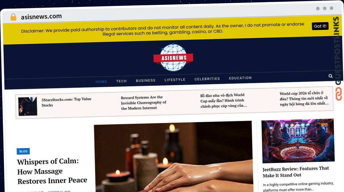 Publish Guest Post on asisnews.com