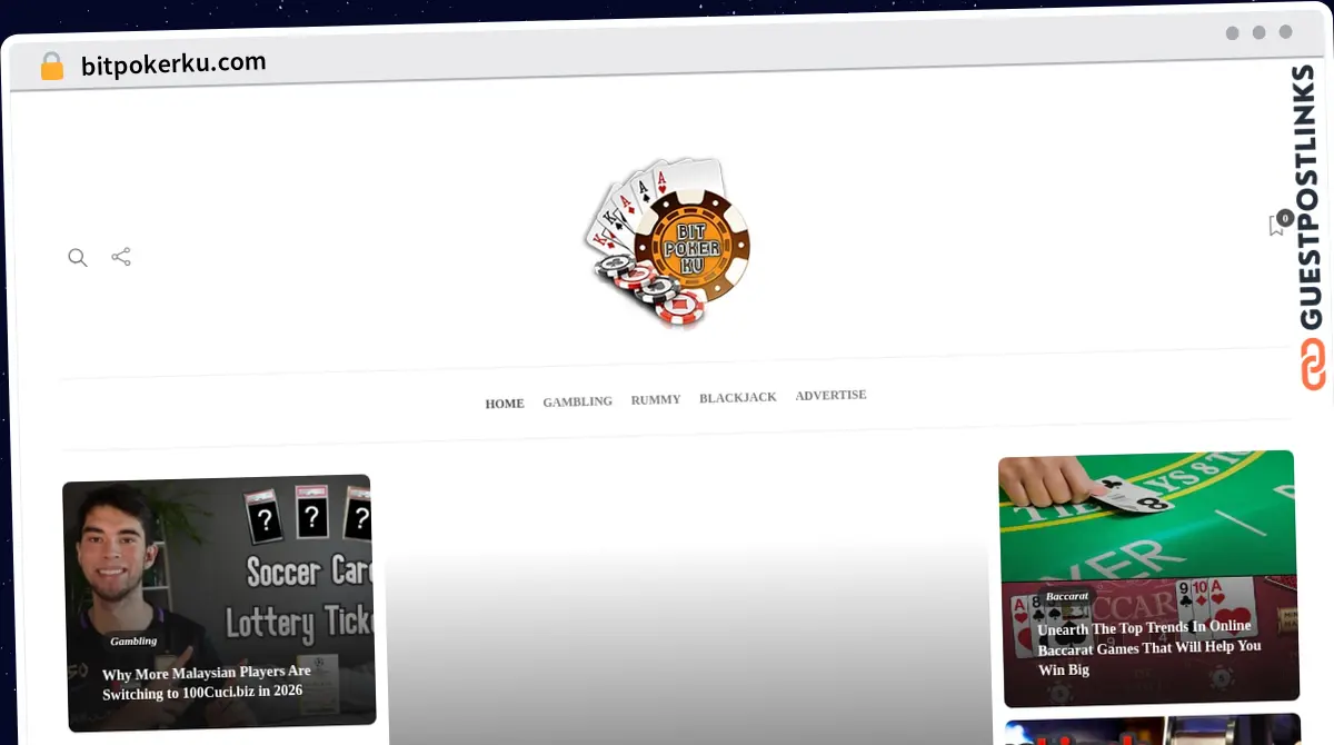 Publish Guest Post on bitpokerku.com