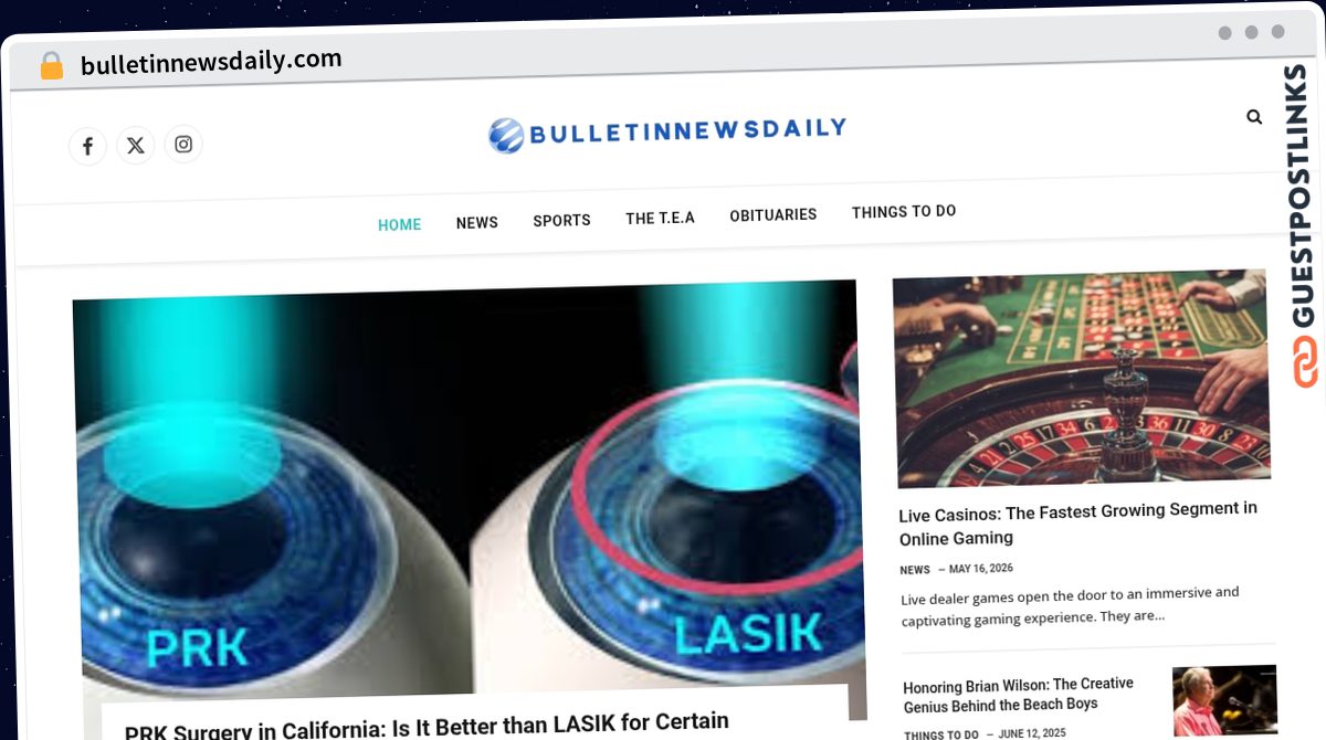 Publish Guest Post on bulletinnewsdaily.com