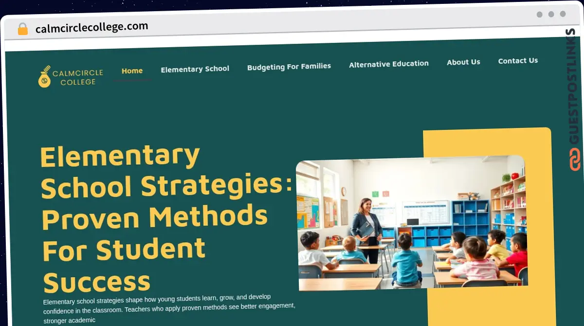 Publish Guest Post on calmcirclecollege.com