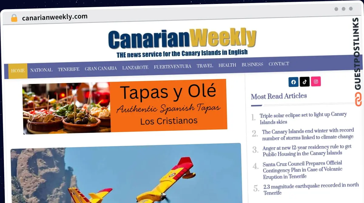 Publish Guest Post on canarianweekly.com