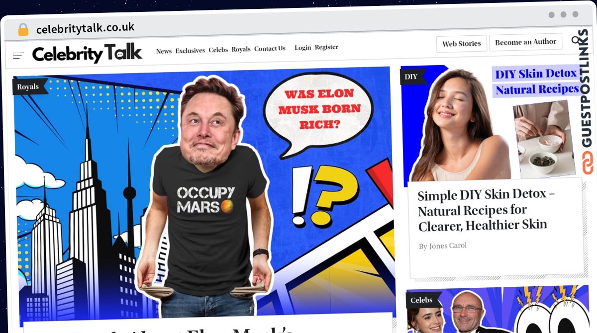 Publish Guest Post on celebritytalk.co.uk