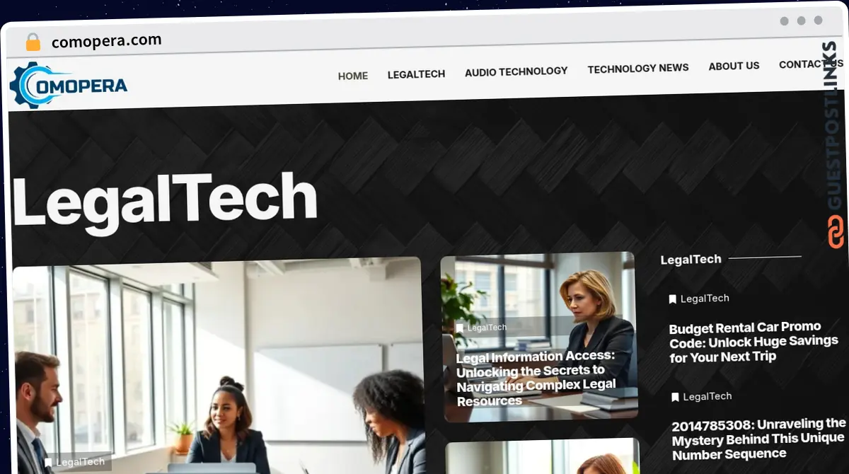 Publish Guest Post on comopera.com