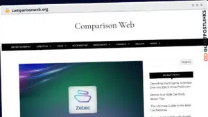 Publish Guest Post on comparisonweb.org