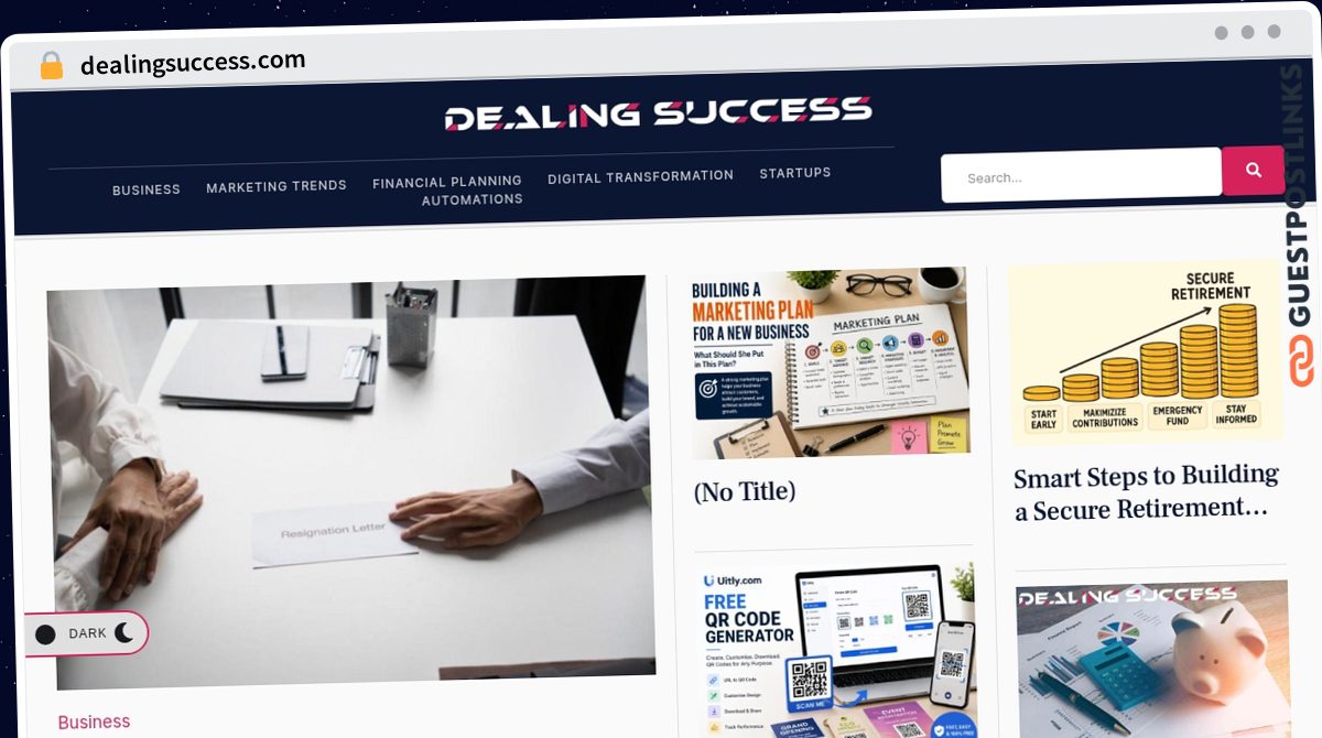 Publish Guest Post on dealingsuccess.com